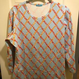 J. McLaughlin Signature Tee Sz L